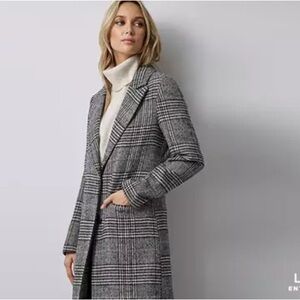 Le Château Glen Plaid Coat | Brand New With Tags | Classic Tailored Coat